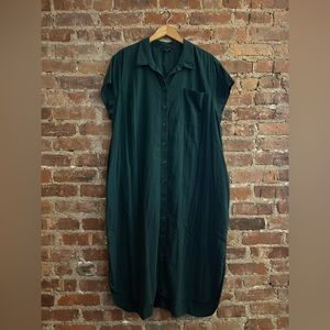Universal Standard Dune linen shirt dress